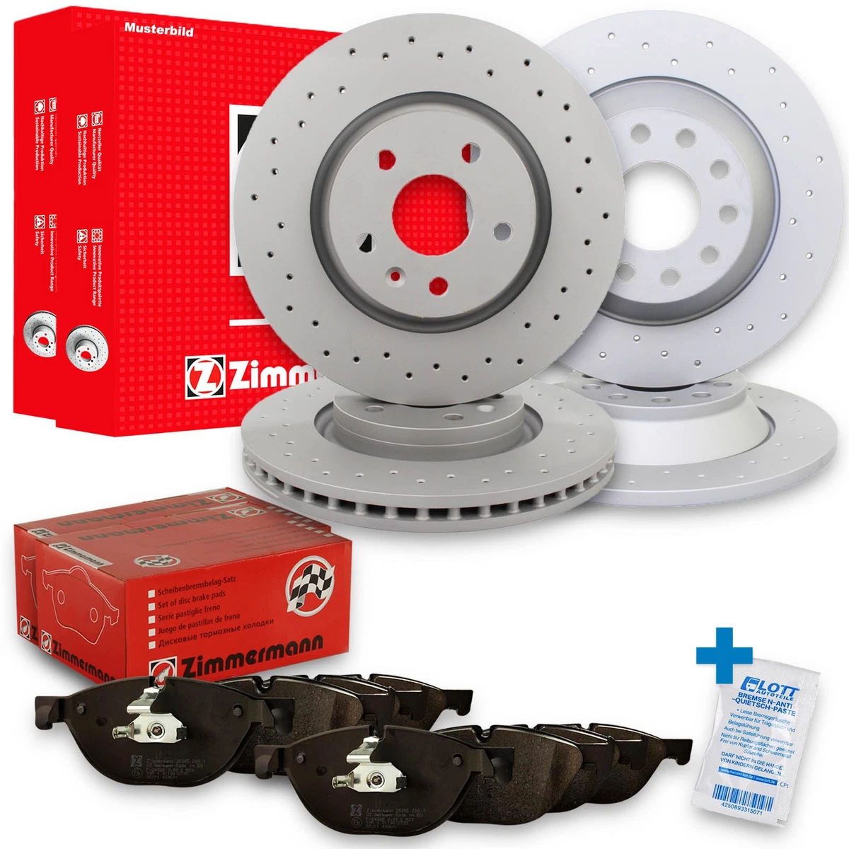 Otto-Zimmermann гальмівні диски та колодки для BMW 6 Gran Tu Otto-Zimmermann гальмівні диски та колодки для BMW 6 Gran Tu